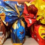 Três ovos de chocolate lado a lado ilustrando a distribuição de ovos de Páscoa de graça na Grande Vitória.